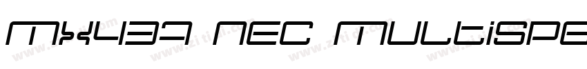 Mx437 NEC MultiSpeed字体转换
